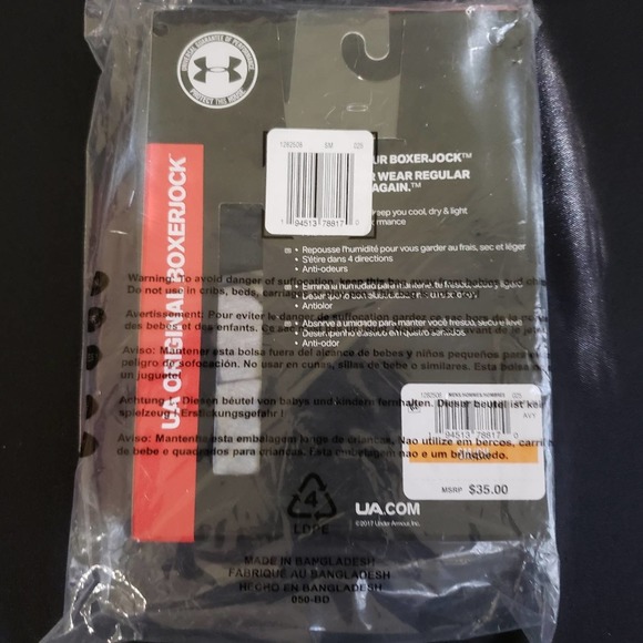 Under Armour 2-Pack Boxerjock Boxer Briefs Blk/Gry - NWT - Picture 4 of 7